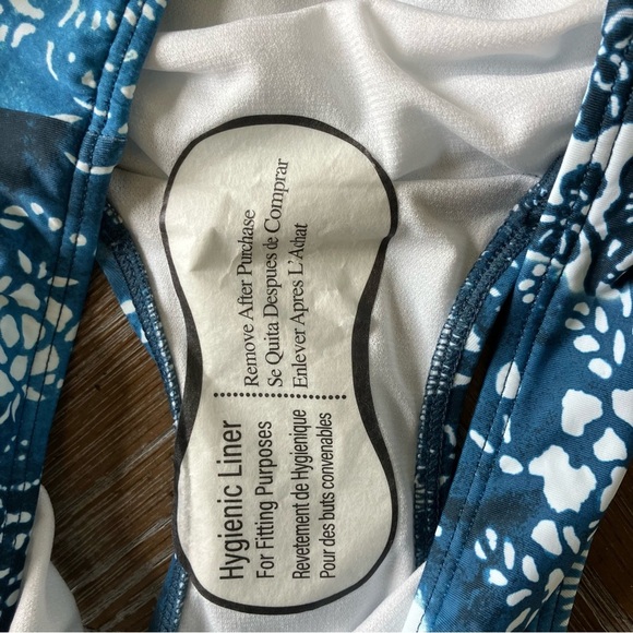 NWT Lauren Ralph Lauren Blue Floral Bikini Bottom (6) - Picture 4 of 6